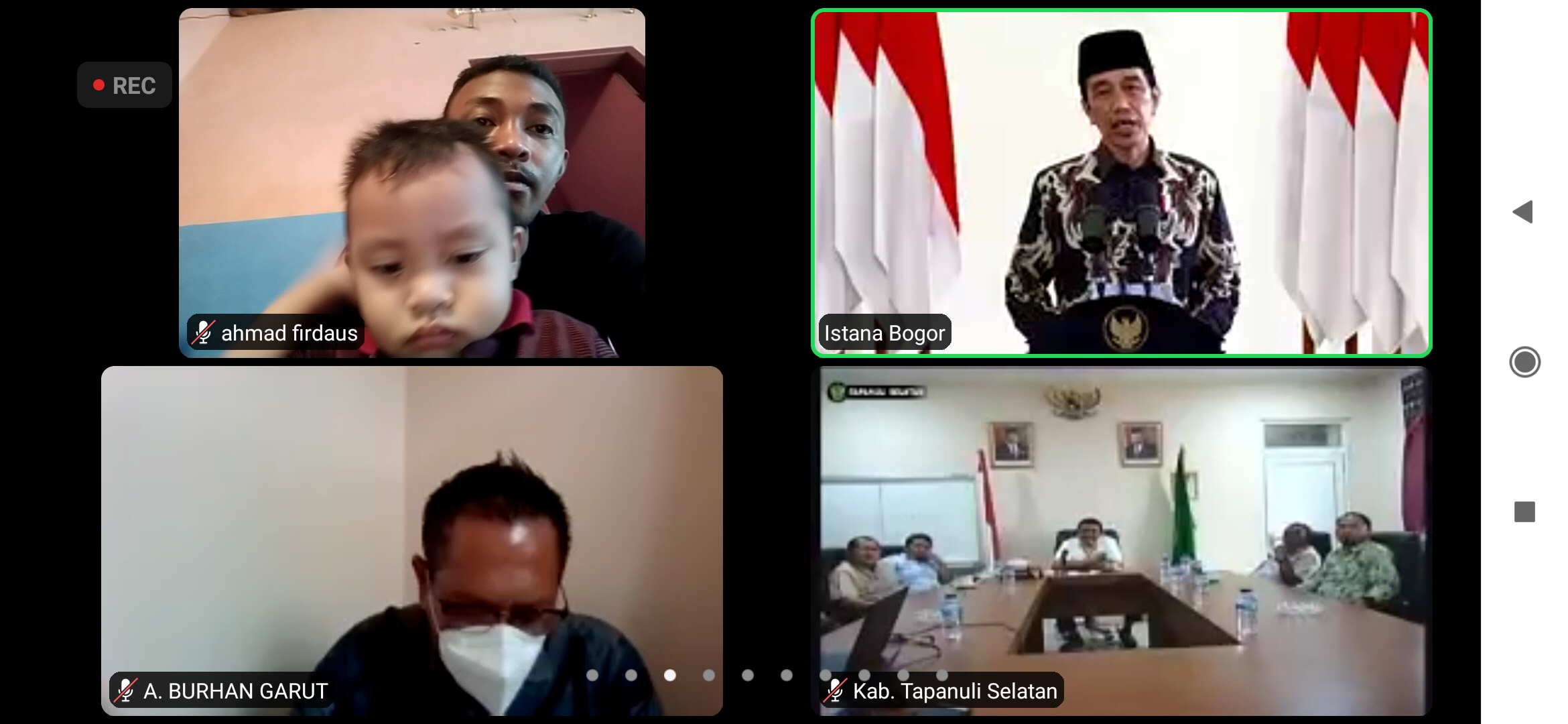 Presiden Jokowi Menyampaikan Sambutan Kegiatan Rakornas KAHMI