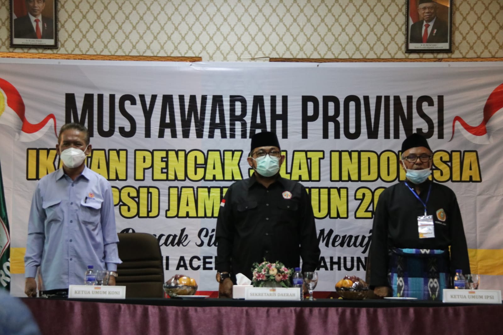 Sekda Sudirman (Tengah) Hadiri acara Musyawarah Provinsi Ikatan Pencak Silat Indonesia (IPSI) Provinsi Jambi