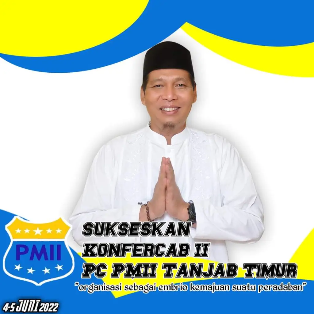 Poster Ketua DPRD Tanjabtim Dukung Konfercab PMII