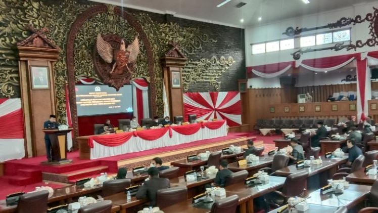 DPRD Provinsi Jambi Gelar Pareipurna Penjelasan Gubernur atas Ranperda Pertanggungjawaban APBD Tahun 2021 (Ist)