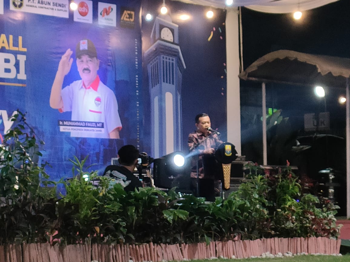 Gubernur Jambi Al Haris Sambutan dan Membuka Kegiatan Gateball Gubernur Cup II tahun 2023 (Daus/Zabak.id)