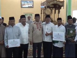 Malam Ke 7 Ramadhan, Bupati Tanjab Timur Safari Ramadhan ke Desa Lambur Luar